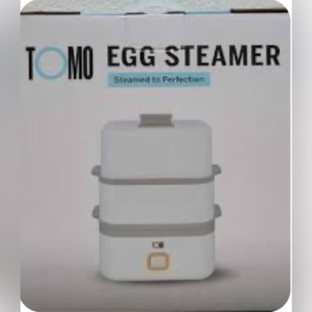 TOMO Egg Steamer - White and‎ Gray